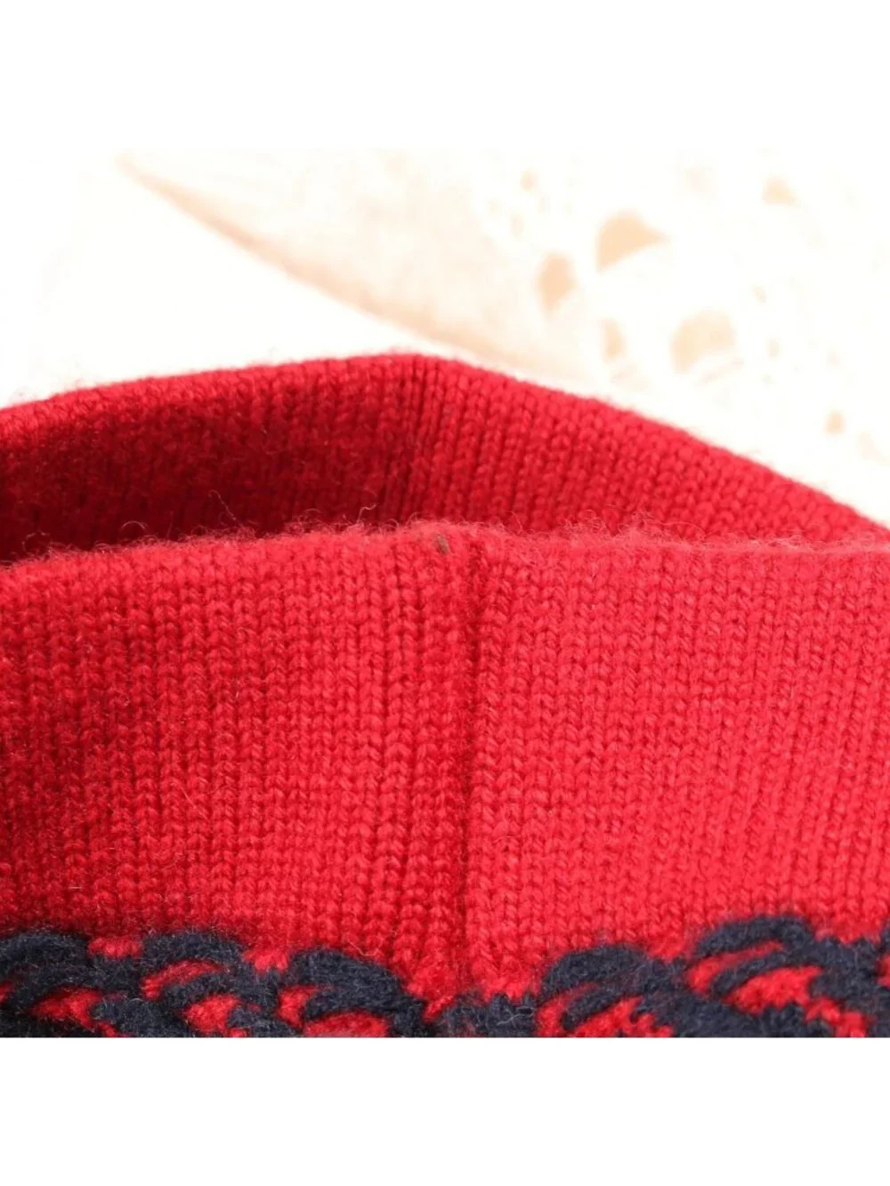 Chanel Knit CC Logo Button Bicolor Cashmere Sweater - Picture 6 of 8